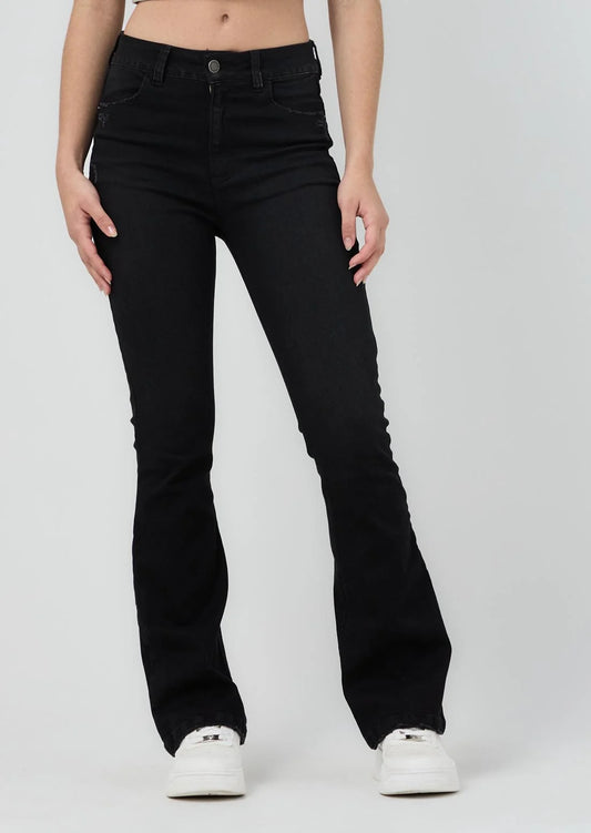 JEANS BOTA CAMPANA NEGRO